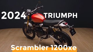 Triumph Scrambler 1200 XE 2024  New Features and Changes [upl. by Darach15]