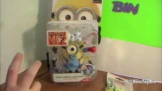 Despicable Me 2 BUILDAMINION Baby Carl Action Figure Opening amp Review by Bins Toy Bin [upl. by Klute347]