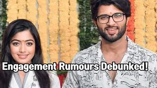 Rashmika Mandanna amp Vijay Deverakonda Engagement Rumours Debunked [upl. by Annawyt]