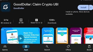 How To Install GoodDollar Claim Crypto UBI Apps  How To Download GoodDollar Claim Crypto UBI Apps [upl. by Jeffcott]