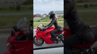 катим на дукати🙂 мотоТаня motoTanya moto girl bike girl ride [upl. by Alrick979]