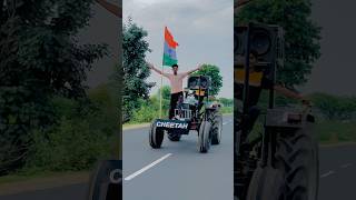 🚜Arjun Rj51🇮🇳485 Tractor Stunt Lover Trending Shorts arjunrj51 nishudaswal tractorstunt farm [upl. by Pubilis]