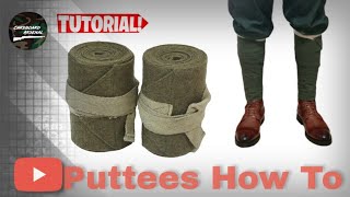 Diy puttees  how to make puttees [upl. by Pish]