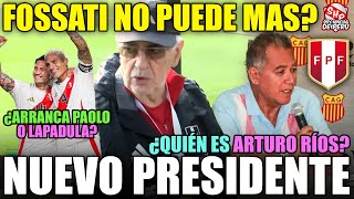 ¡FPF TIENE NUEVO PRESIDENTE ¿QUIÉN ES ARTURO RÍOS FOSSATI DOLIDO POR CAMBIO DE SEDE ¿LAPA O PAOLO [upl. by Aracat841]