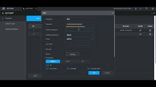 NVR Add User Account [upl. by Drofyar]