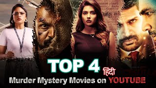 Top 4 South Crime Suspense Thriller Movies In Hindi Dubbed On Youtube [upl. by Ziegler397]