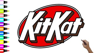 How to Draw New KitKat Logo  Drawing a KitKat 2024 Logo  Follow Along Video Tutorial [upl. by Ttesil903]