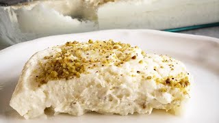 HALAWET ELRIZ  RICE amp CHEESE CREAM dessert cheese halawiyat halawa [upl. by Ettedo]