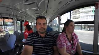 Catching a bus in Nouméa 360 amp 4k Cruse Ship [upl. by Ydnamron422]