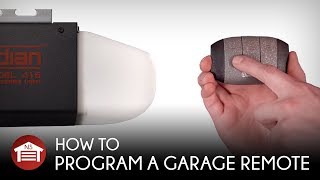 How to Program a Garage Door Opener Remote w Learn Button [upl. by Alleirbag]