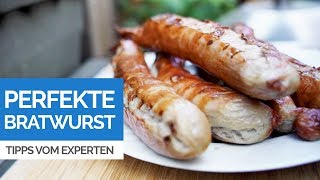 BRATWURST richtig grillen  So gelingt die perfekte Bratwurst vom GasGrill Tipps vom Grillexperten [upl. by Edwards]