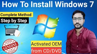 How to Install Windows 7  Windows 7 Install ka tarika  Windows 7 Installation Step by Step in Urdu [upl. by Rehoptsirhc]