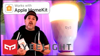 Yeelight 1S Color Wifi Smart Light Bulb with Apple Homekit Review Apple Devices [upl. by Donahue]