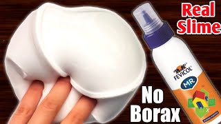 NO BORAX FEVICOL SLIME😱 How to make Fluffy Slime with Fevicol without Clear Glue and Borax Activator [upl. by Man774]