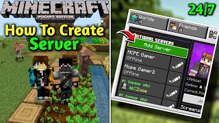 How To Create A Server In Minecraft Pe  How To Make SMP In Minecraft Pe 120  Mcpe Gamer [upl. by Nedlog]