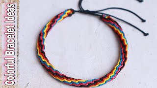 How To Make Bracelets At Home  DIY Thread Bracelet  Creationampyou [upl. by Kapor836]