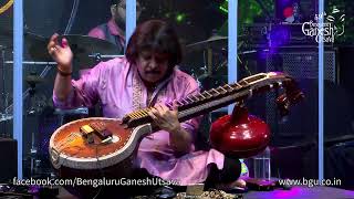 VALAIYOSAI  Sathya  Veena recital  Rajhesh Vaidhya  59th Bengaluru Ganesh Utsava 2021 [upl. by Kurth]