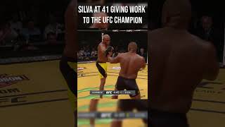 Anderson Silva at 41 giving Daniel Cormier trouble ufc mma shorts [upl. by Ttenrag]