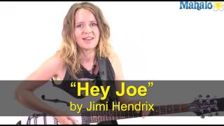 How to Play quotHey Joequot by Jimi Hendrix on Guitar [upl. by Keefer518]