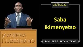 SABA IKIMENYETSO Bikubere uko wizeye  Pastor UWAMBAJE Emmanuel  2662022 [upl. by Earezed]