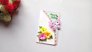 Beautiful Handmade Birthday card ideaBirthday card idea [upl. by Aliuqaj]