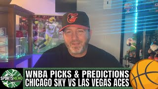 WNBA Picks and Predictions for 91323  Las Vegas Aces vs Chicago Sky Free Play [upl. by Nikal]