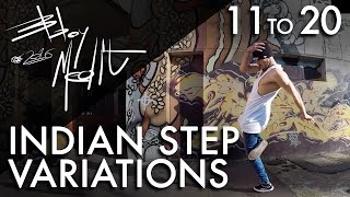 Breakdance Toprock tutorial • 20100 Indian Step Variations • Bboy MeditRock [upl. by Emory]