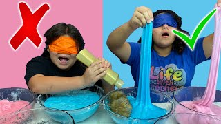 MOMMY CHEATED Blindfolded Slime Challenge [upl. by Quintana427]