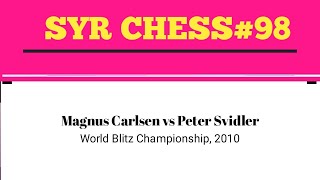 Magnus Carlsen vs Peter Svidler • World Blitz Championship 2010 [upl. by Cyprio]