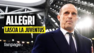 Allegri lascia la Juve c’è la decisione sull’esonero la finale di Coppa Italia non sarà decisiva [upl. by Mauchi]