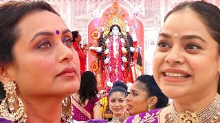 UNCUT  Kali Pooja 2024  Rani MukerjiTanishaa MukerjiSharbani Mukherjee [upl. by Tse715]