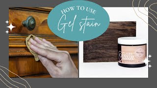 How To Use GEL STAIN  Dark Wood Gel Stain  Gel Stain Kitchen Cabinets  Amy Howard Gel Stain [upl. by Ebonee]