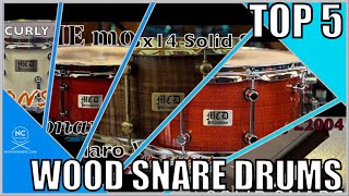 Top 5 Wood Species Snare Drums [upl. by Alael38]