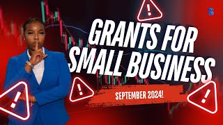 New Grants Secure a Grant for your small business in September MUST WATCH informative grants [upl. by Anirehtac187]