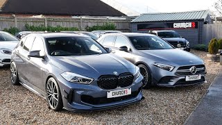 BMW M135i vs Mercedes A35 AMG Which Should You Buy [upl. by Alejna]