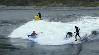 Party Surf on Skookumchuck Wave [upl. by Ellehcar]