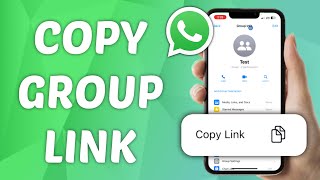 How to Copy Group Link in WhatsApp [upl. by Annyrb]