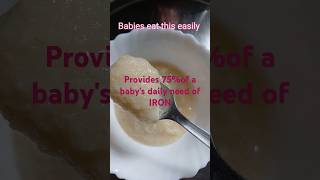 Wheat apple porridge 6to 12months baby foodshortsytshorts [upl. by Tolley187]