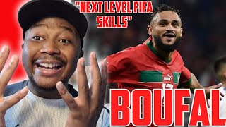 SOFIANE BOUFAL HAS NEXT LEVEL FIFA SKILLS REACTION [upl. by Ferrick]