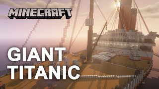 GIANT MINECRAFT TITANIC 41  over 1400000 blocks  one man build  Minecraft replica [upl. by Dleifyar]