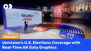 Univisions US Elections Coverage with RealTime AR Data Graphics datavisualization [upl. by Moyers754]