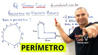 RÁPIDO e FÁCIL  PERÍMETRO DE FIGURAS PLANAS [upl. by Franciscka]