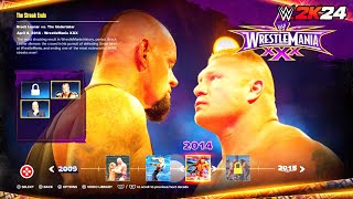 WWE 2K24 Showcase  Brock Lesnar vs The Undertaker  WrestleMania 30 [upl. by Yeknarf35]