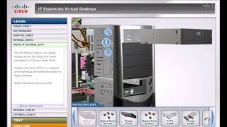 Simulasi perakitan PC dengan Cisco IT Essentials Virtual Desktop  Link Download [upl. by Nellak]