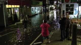 Looe Floods  October 2012 [upl. by Hildegarde704]