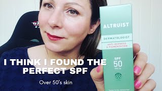 Altruist SPF50 anti  redness amp Pigmentation tinted facial moisturiser Review [upl. by Cima]