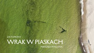 Zatopiony wrak przy plaży w Piaskach [upl. by Kessler]