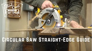 How To Make A Straight Line Circular Saw Guide For Woodworking [upl. by Timmie]