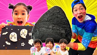 みのちゃんとパパくんクッキング対決！海苔でカンタン料理の作り方を学ぼう！みんなで手巻きパーティ♪＊食育「海苔で健康推進委員会」 [upl. by Yendahc]