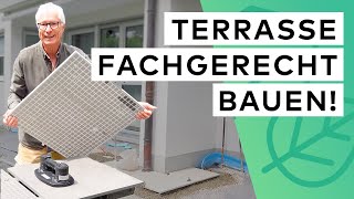 Terrasse mit Keramikplatten verlegen  So macht’s der Profi [upl. by Damek475]